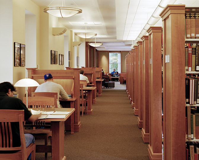 Suffolk University, Cafe 73 and Mildred F. Sawyer Library